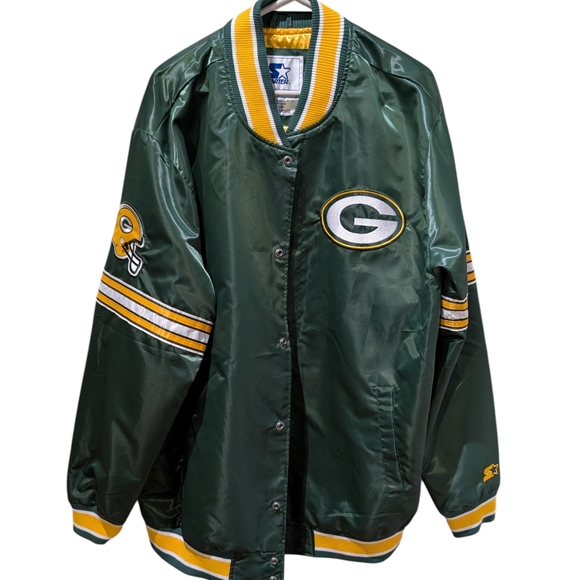 STARTER Varsity Green and Yellow Packers Jacket - Picture 1 of 8